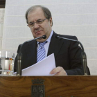 El presidente de la Junta, ayer durante la presentación de las Cuentas.