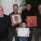 Entrega de trofeos, en el provincial de caza menor con perro.