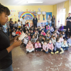 Lectura de artículos de la Constitución, ayer en el Colegio Javier. F. OTERO PERANDONES