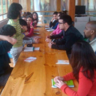 Jóvenes, en un taller reciente celebrado en Villaquilambre.