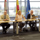 La consejera Pilar del Olmo presidió la reunión extraordinaria del comité de seguimiento. DL