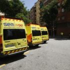 Ambulancias del SEM.