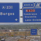 En la autovía de Burgos fue donde sucedió el hecho y la grabación. JESÚS