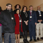 Antonio Silván, en el centro, junto a la consejera Cirac y, detrás, Gloria Fernández Merayo, alcaldesa de Ponferrada