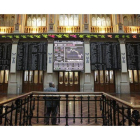 Imagen del interior del Palacio de la Bolsa de Madrid.