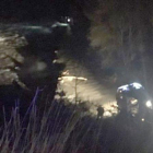 Rescatados dos jóvenes cuyo vehículo fue arrastrado por el río Ter a la altura de Sant Hipòlit de Voltregà.