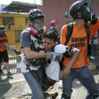 Los heridos por las movilizaciones y protestas en Venezuela.