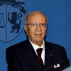 El primer ministro tunecino, Beyi Caid Essebsi, durante una rueda de prensa.