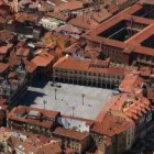 Vista aérea de la Plaza Mayor de la capital leonesa