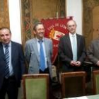 Eduardo Santos, Cayetano Hernández, Mariano Torre y Antonio García Álvarez