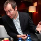 El escritor Javier Sierra, que ayer inició en León la gira promocional de 'El ángel perdido'.