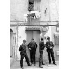 Unos agentes, en la calle Mulay Rachid de Casablanca