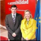 Enrique Martínez y Amparo Valcarce, en la presentación del plan