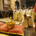 Ceremonia de conmemoración celebrada ayer en la Catedral de León