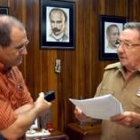 Raúl Castro durante la entrevista a «Granma»