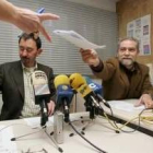 Pedro Escolar, junto al responsable de Stele en el Bierzo, García Alegre