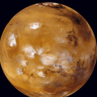 Fotografía facilitada por la NASA del planeta Marte.