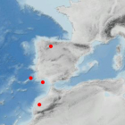 Mapa de los epicentros de los terremotos de este sábado 30 de septiembre. DL/IGN