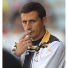 Manolo Herrero, en El Toralín con el Real Jaén. L. DE LA MATA