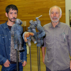 Nicolás Martínez Roa y Jesús Martínez del Cerro en la exposición en la que también participa la tercera generación de la familia.