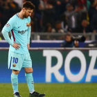 Messi, el día de la fatídica eliminación en Roma que acabó con sus aspiraciones en el premio de la UEFA.