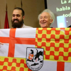 Los promotores de Tabarnia, con Albert Boadella como presidente en el exilio, este martes en Madrid.