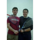 Los dos jugadores de squash acuden al gimnasio Cobarca regularmente