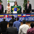 Participantes en el ‘Foro por la Democracia’. CADU GOMES