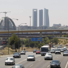 Estado de la A1 a las afueras de Madrid en la operación salida del mes de agosto.