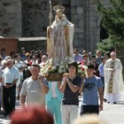La procesión con la imagen de San Bernardo fue uno de los actos destacados