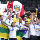 El Corinthians celebra el título de campeón del mundo.