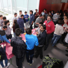 Alumnos y profesores compartieron aperitivo.