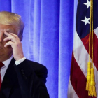 Donald Trump, en una conferencia de prensa en Nueva York, el 11 de enero.