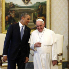 El papa Francisco y Barack Obama, los dos líderes más seguidos en Twitter.