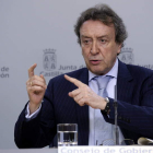 De Santiago-Juárez, ayer, en la rueda de prensa posterior al Consejo de Gobierno.
