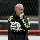 Vicente del Bosque, reflexivo, prepara el partido de España ante Australia