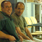 Parot, a la izquierda, durante el juicio en la Audiencia Nacional. ESPINOSA
