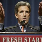 Kerry durante un acto electoral en Milwaukee