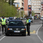 Control de velocidad de la Policía Local en León.