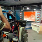 Un momento de una grabación en la televisión autonómica de Aragón.
