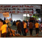 Los seguidores de Mursi realizan una protesta en El Cairo, ayer.
