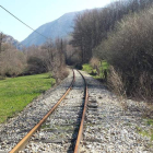 Un tramo de la histórica línea ferroviaria entre Ponferrada y Villablino. DL