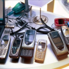 Teléfonos móviles Nokia antiguos.