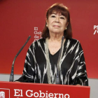 Cristina Narbona, presidenta del PSOE, cerrará la convención municipal del socialismo leonés. EFE