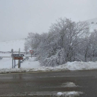 Nieve en la carretera de Pajares.