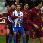 Nacho, en el partido ante el Pontevedra.