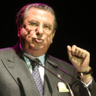 El ex alcalde de La Coruña y ex embajador de España en el Vaticano, durante su intervención.