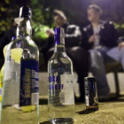 Menores en un botellón.