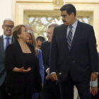 Bachelet se reunió el viernes 21 con Maduro en Caracas.
