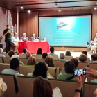 Un momento de la presentación del libro, que tuvo lugar ayer por la tarde en Astorga. DL